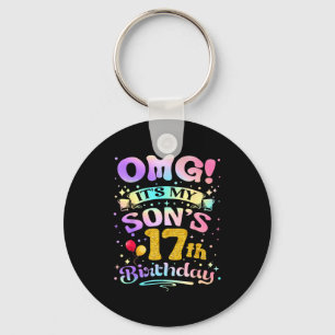 Omg det är min sons 17-årsdag Grattis 17 år Nyckelring