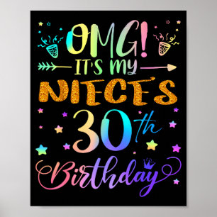 Omg det är min systerdotters 30-årsdag Söta 30 år Poster
