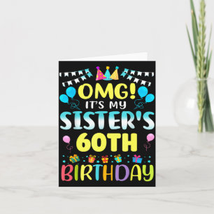 Omg Det är min systers 60-årsdag Söta 60 år  Kort