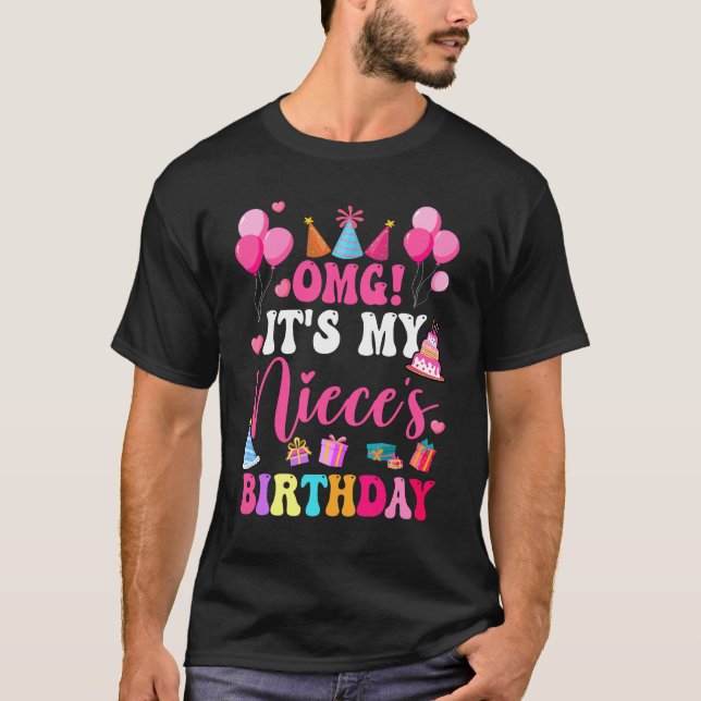 OMG Det är min systers födelsedag Lycklig till mig T Shirt (Framsida)