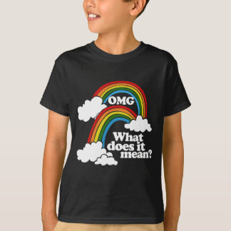 OMG dubblerar regnbågen vad det betyder Tee Shirt
