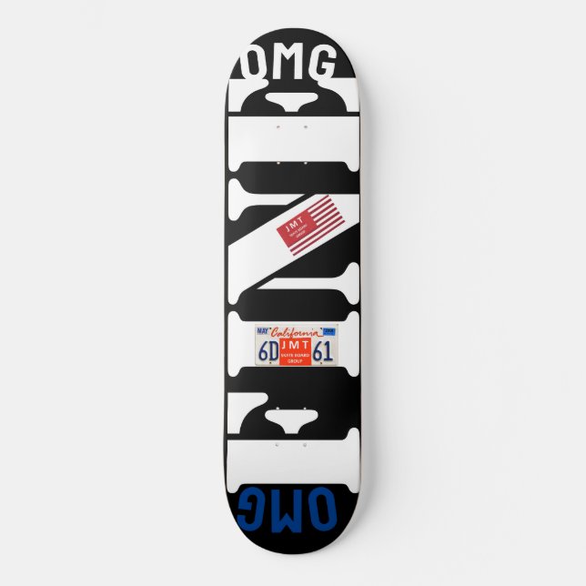 OMG FINT ! 8 1/4" Skateboarddäck Mini Skateboard Bräda 18,5 Cm (Framsida)