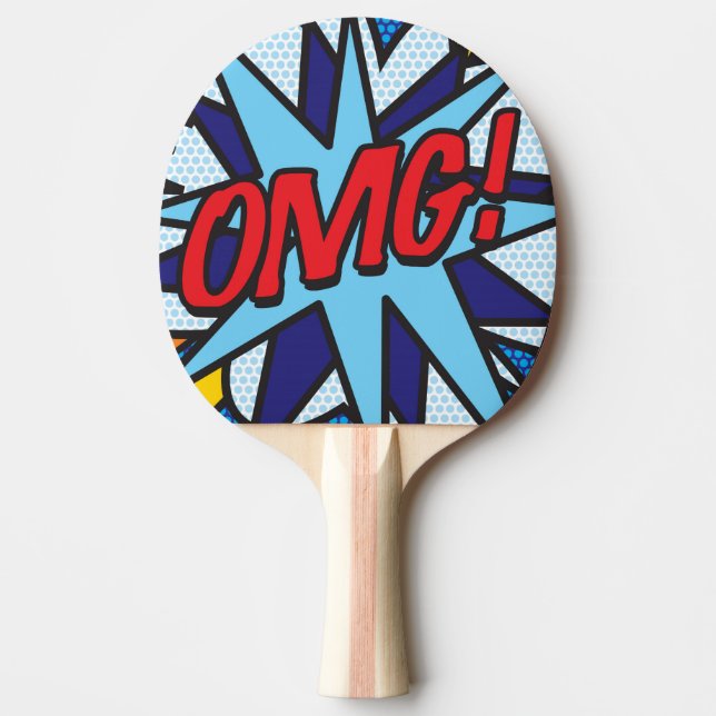 OMG Funny Coola Modern Tecknad Bok Pingisracket (Framsidan)