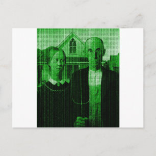 OMG GMO-jordbrukare Matrix Vykort
