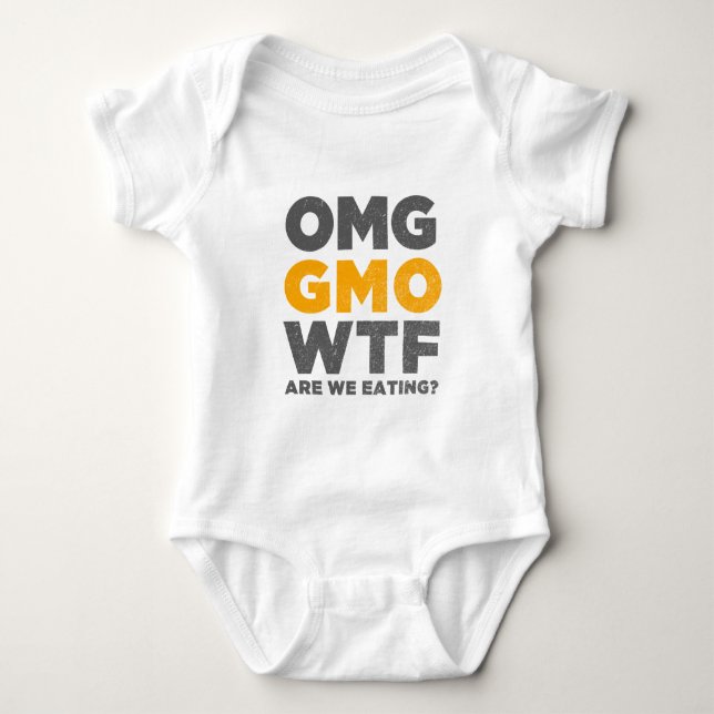 OMG GMO WTF äter vi? Tee Shirt (Framsida)
