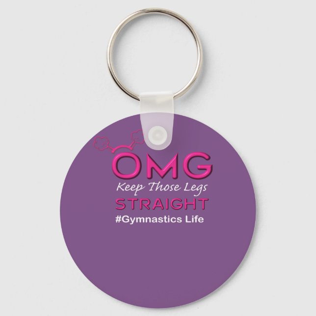 OMG Gymnastics Ben Rak Coach frustration Nyckelring (Framsida)