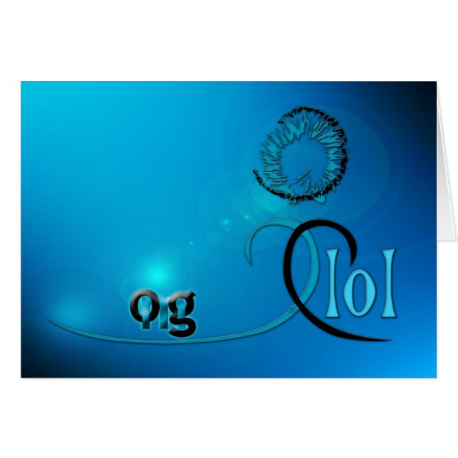 OMG! HÄLSNINGSKORT (Framsidan Horizontal)