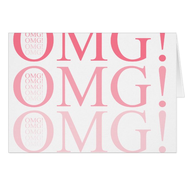 OMG! HÄLSNINGSKORT (Framsidan Horizontal)