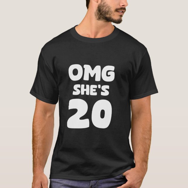OMG Hon är 20 - 20-årsdag T Shirt (Framsida)