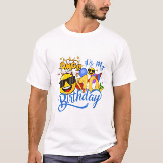OMG It s My 10th Birthday Boy T Shirt