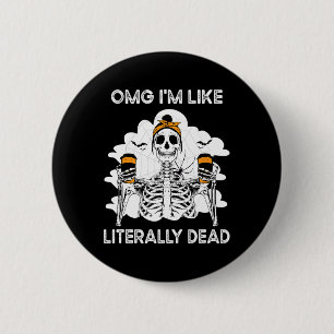OMG Jag är som bokstavligt död Skeleton Coffee Hal Knapp