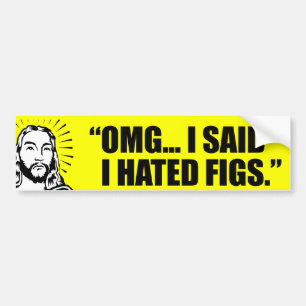OMG, JAG SADE ATT JAG HÄSTADE FIGS BILDEKAL