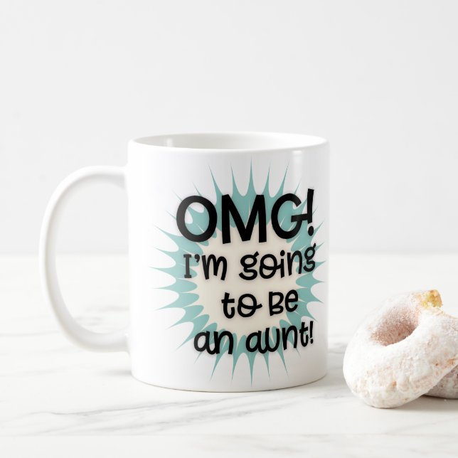 OMG jag ska bli fastermugg Kaffemugg (Med munk)