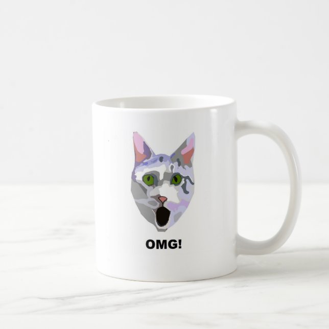 OMG! KATT 'vad han har sett? ', Kaffemugg (Höger)