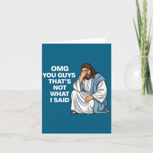 Omg Killar Det Var Inte Vad Jag Sa Roliga Jesus Mi Kort