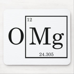 OMG - Magnesium - Mg - periodiskt bord Musmatta