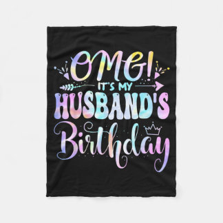Omg Makes Födelsedag Glad Födelsedag Mamma Tie Dye Fleecefilt
