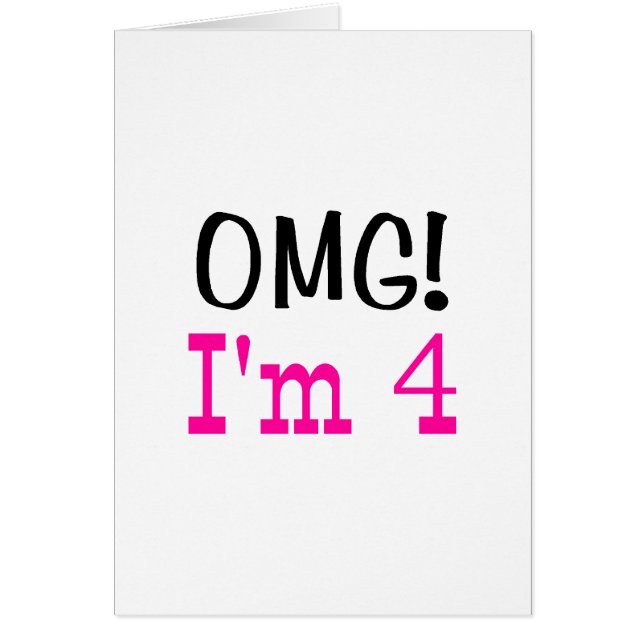 OMG mig förmiddag 4 (rosor) Hälsningskort (Framsidan)