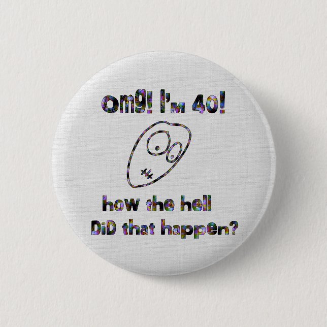 OMG! Mig förmiddag Forty Knapp (Framsida)