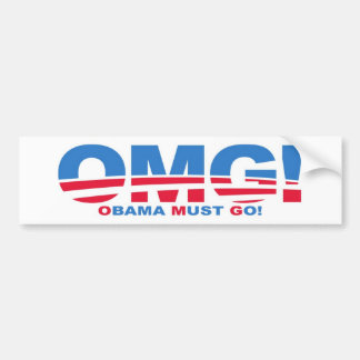 OMG: Obama måste gå! Bildekal