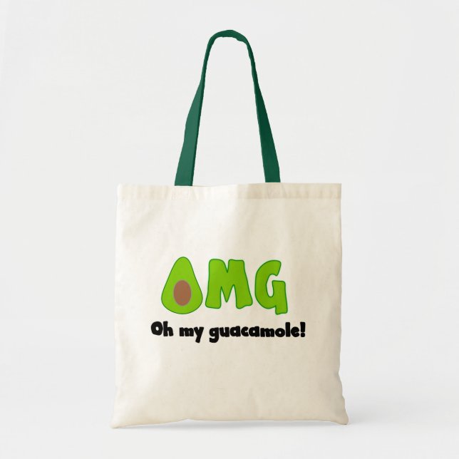 OMG Oh My Guacamole - Lustigt Tote Bag Tygkasse (Framsidan)