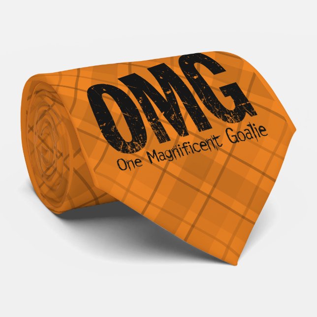 OMG: One Magnificent Goalie (Hockey) Neck Tie Slips (Rullad)