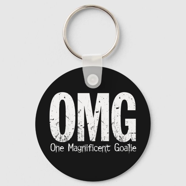 OMG: One Magnificent Goalie (Hockey) Nyckelring (Framsida)