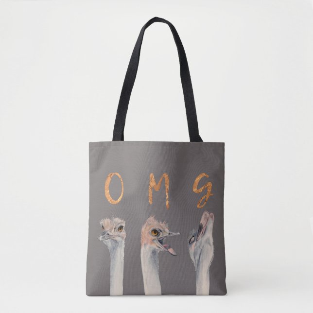OMG-Ostriches Tygkasse (Framsida)