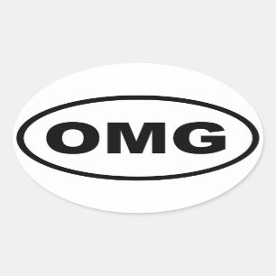 OMG OVALT KLISTERMÄRKE