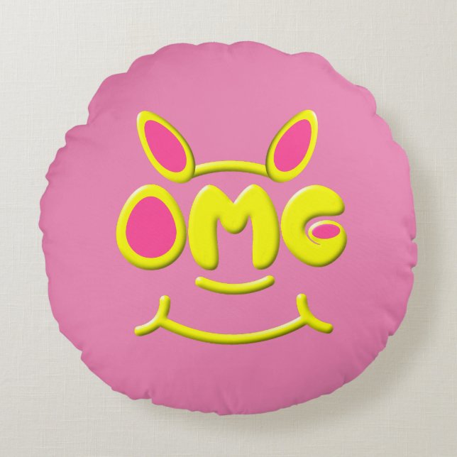 OMG Pillow Rund Kudde (Framsidan)