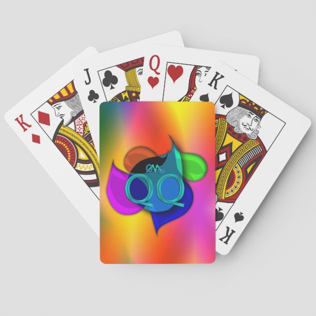 OMG! qq Spel Kort (Baksidan)