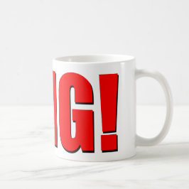 OMG! rött Kaffemugg