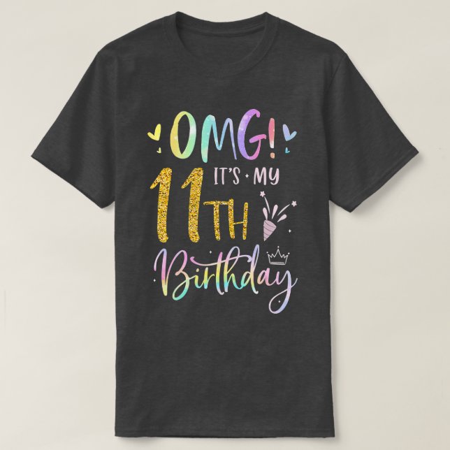 OMG:s 11:e födelsedagsgåva Elva 11 år T Shirt (Design framsida)