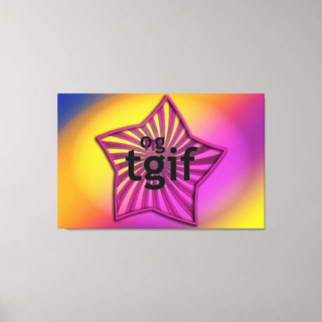 OMG! Tgif Canvastryck (Framsida)