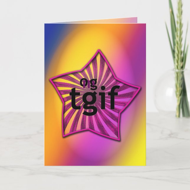 OMG! tgif Tack Kort (Framsida)