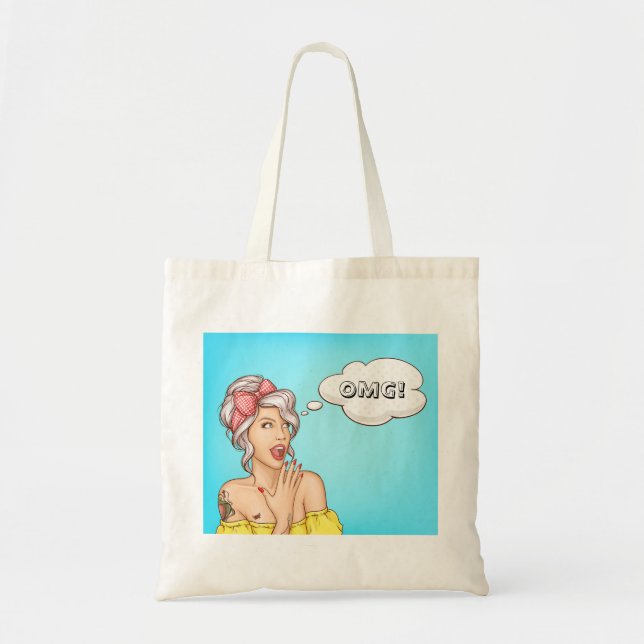 OMG! Tote Bag Tygkasse (Framsidan)