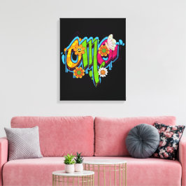 OMG Typogrraphy Canvastryck