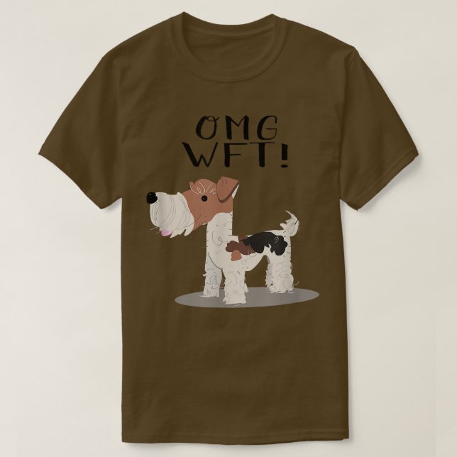 OMG WFT Wire Fo Terrier T Shirt (Design framsida)