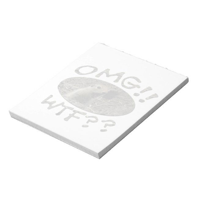 OMG WTF Gopher Anteckningsblock (Roterad)