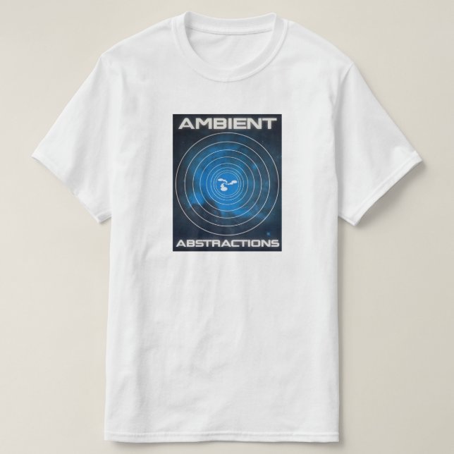 Omgivande abstraktiongalaxskjorta tee shirt (Design framsida)