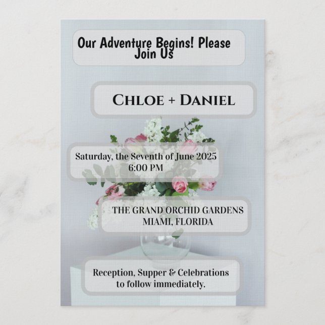 Omgivande Bokeh-ljus Modernt Vinglas Formellt  Inbjudningar (Framsida)