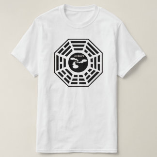 Omgivande skjorta för abstraktionBagua logotyp T-shirt