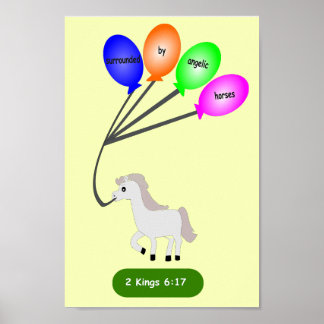 Omgiven av Angelic Horses Poster