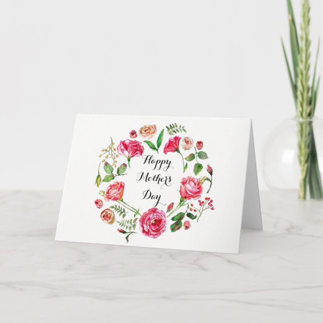 Omgiven av Flowers Mors dag Kort (Framsida)