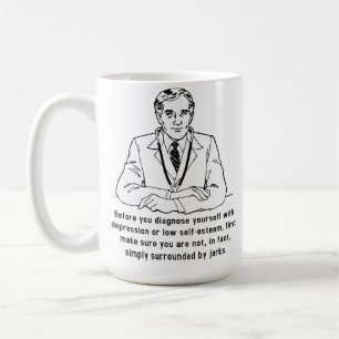 Omgiven av klantarsdagskopp kaffemugg