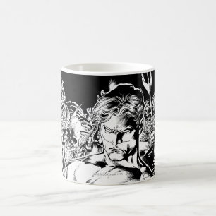 Omgiven grön lykta kaffemugg