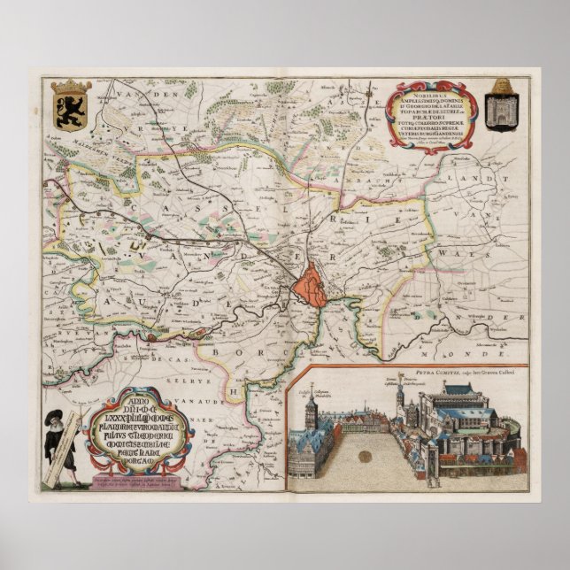 Omgivning av Ghent Poster (Framsidan)