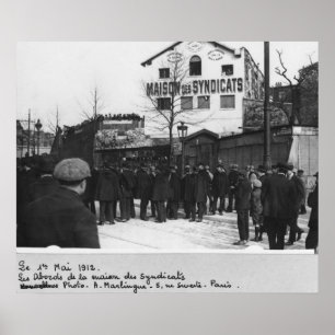 Omgivningen av den Maison desen Syndicats, Poster