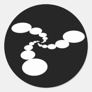 Omgivningsblock S Skörd Circle Glossy Stickers Runt Klistermärke