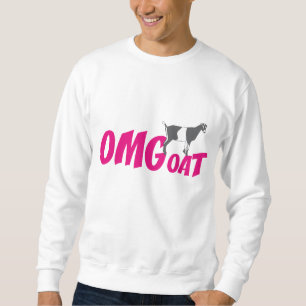 OMGoat LaMancha Goat the Goat Älskare OMG in Rosa Lång Ärmad Tröja